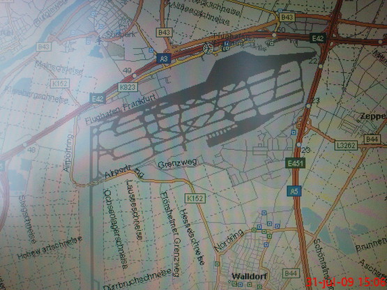 Pohlad na Frankfurt-rozloha na šírku 12km